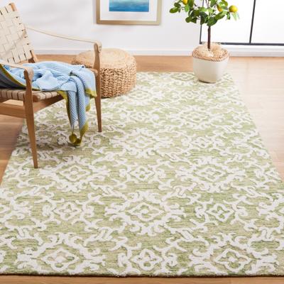 SAFAVIEH Handmade Blossom Linna Modern Floral Wool Rug