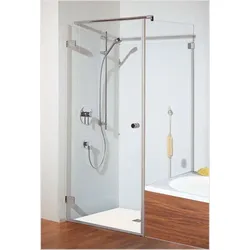 Breuer FIRST GLASS Drehtür mit Seitenwand an.. - Duschkabine
