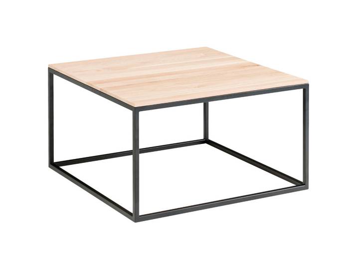 Johann Jakob Couchtisch, Schwarz, Eiche, Holz, Eiche, massiv, quadratisch, 65x37x65 cm, Wohnzimmer, Wohnzimmertische, Couchtische