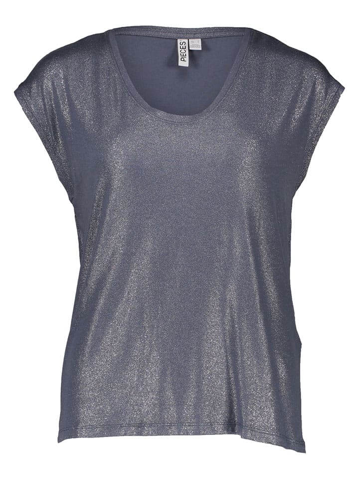 Pieces Shirt in Dunkelblau - S