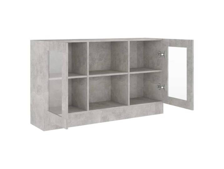Promotion mai  * Armoire à vitrine Gris béton 120x30 5x70 cm EU9376802790