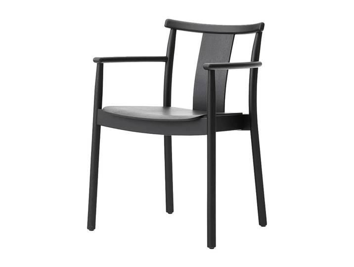 Audo Copenhagen Chaise à accoudoirs Merkur Black
