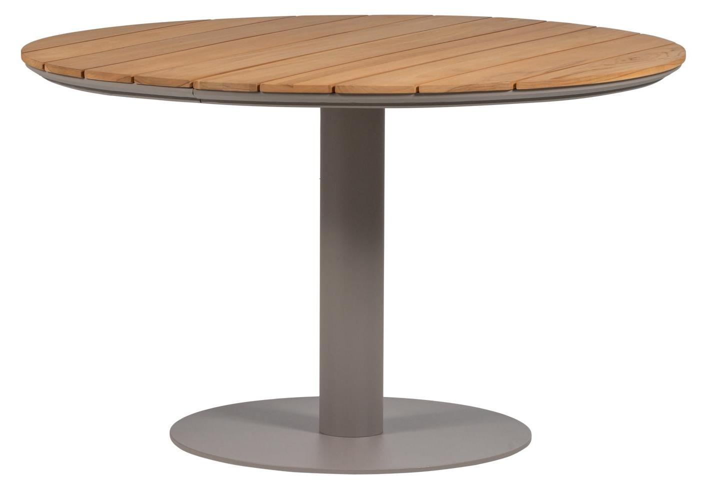 Vela Tisch Garten Rund Alu/Holz Natural/Sand