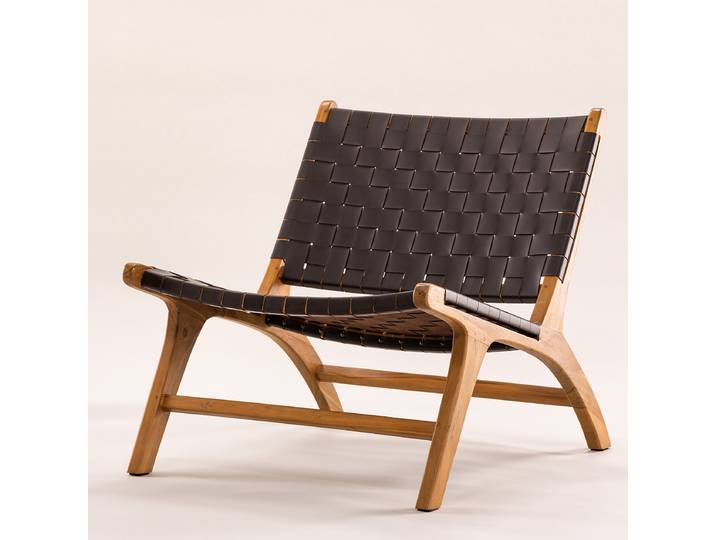 Loungesessel Rike Braun Kunstleder 65 x 75 x 80cm