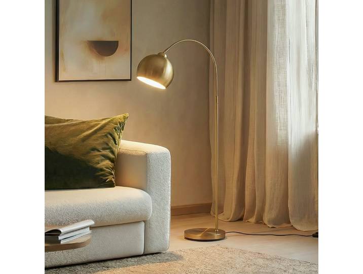 Moisia Lampadaire Brass - Lindby - Salon / séjour - Moderne - Métal - À ampoule unique