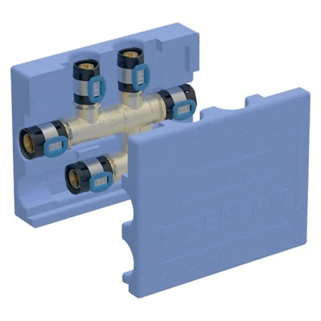Geberit FlowFit Kreuz-T-Stck mit Dmmbox 20 x 20 x 20 619331001 (T-Verbindung) (619331001)