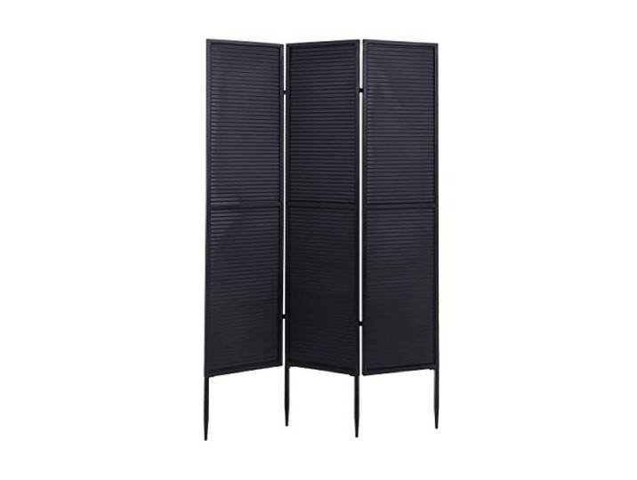 Mendler Garten-Paravent HWC-J14AM Metall 200x121cm - schwarz Raumteiler, Trennwand, Sichtschutz