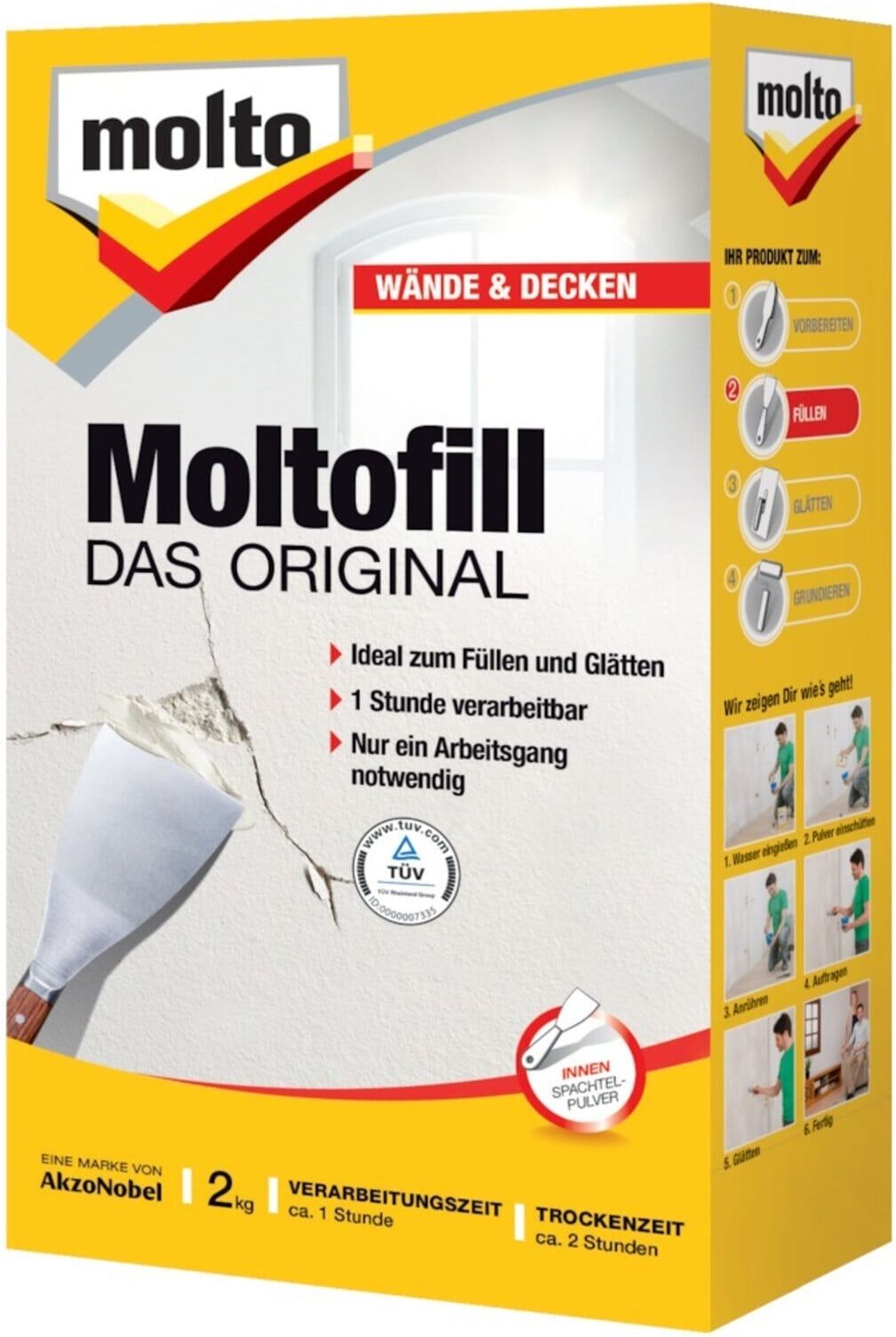 Moltofill DAS ORIGINAL Universelle Spachtelmasse 2 kg (5087724)