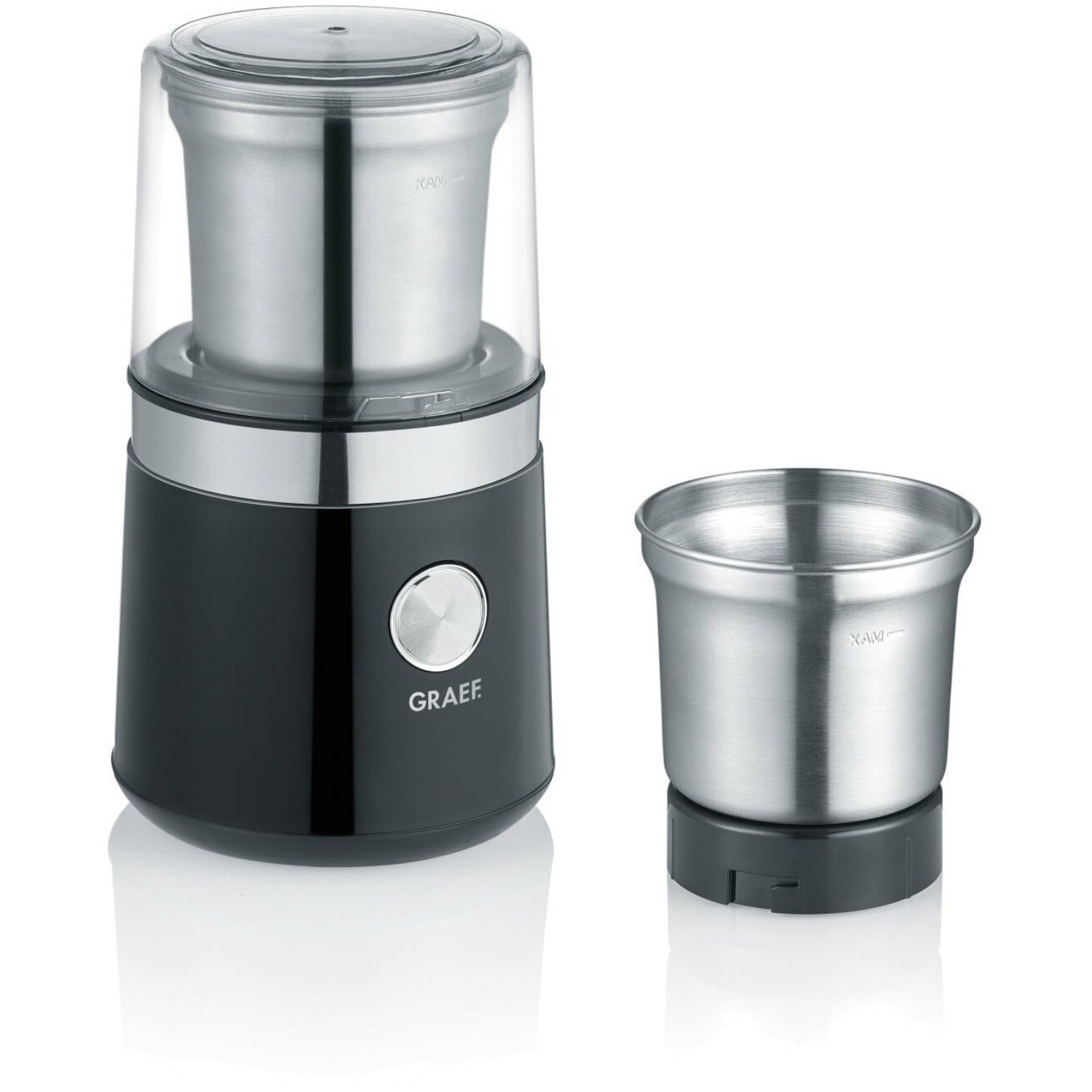 Graef CM102 Kaffeemühle edelstahl, schwarz