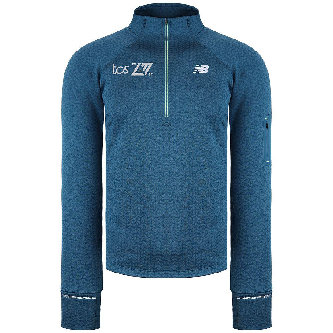 New Balance NB Heat Grid Heren Blauwe Trui