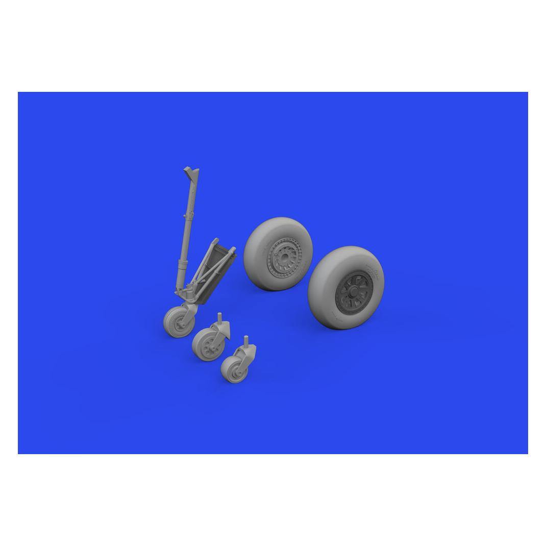 Eduard TBF/TBM wheels w/smooth tire 1/48 ACADEMY (648964)