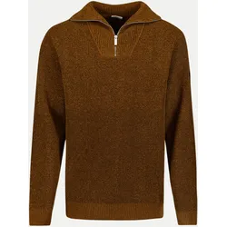 Half-Zip-Pullover Braun L