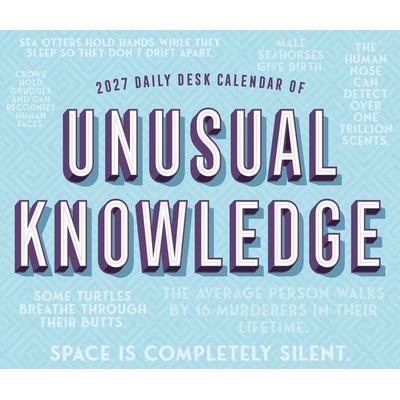 Daily Desk Calendar of Unusual Knowledge 2027 5.4 X 6.2 Box Calendar