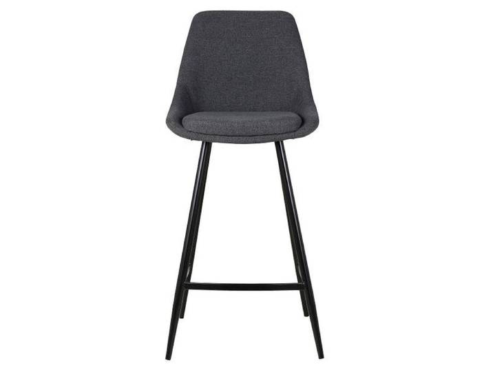 Chaise snack tissu gris foncé