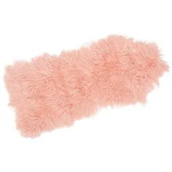 Tibetlammfell Albrecht rosé rosa, Designer Thomas Albrecht, 100x3x50 cm