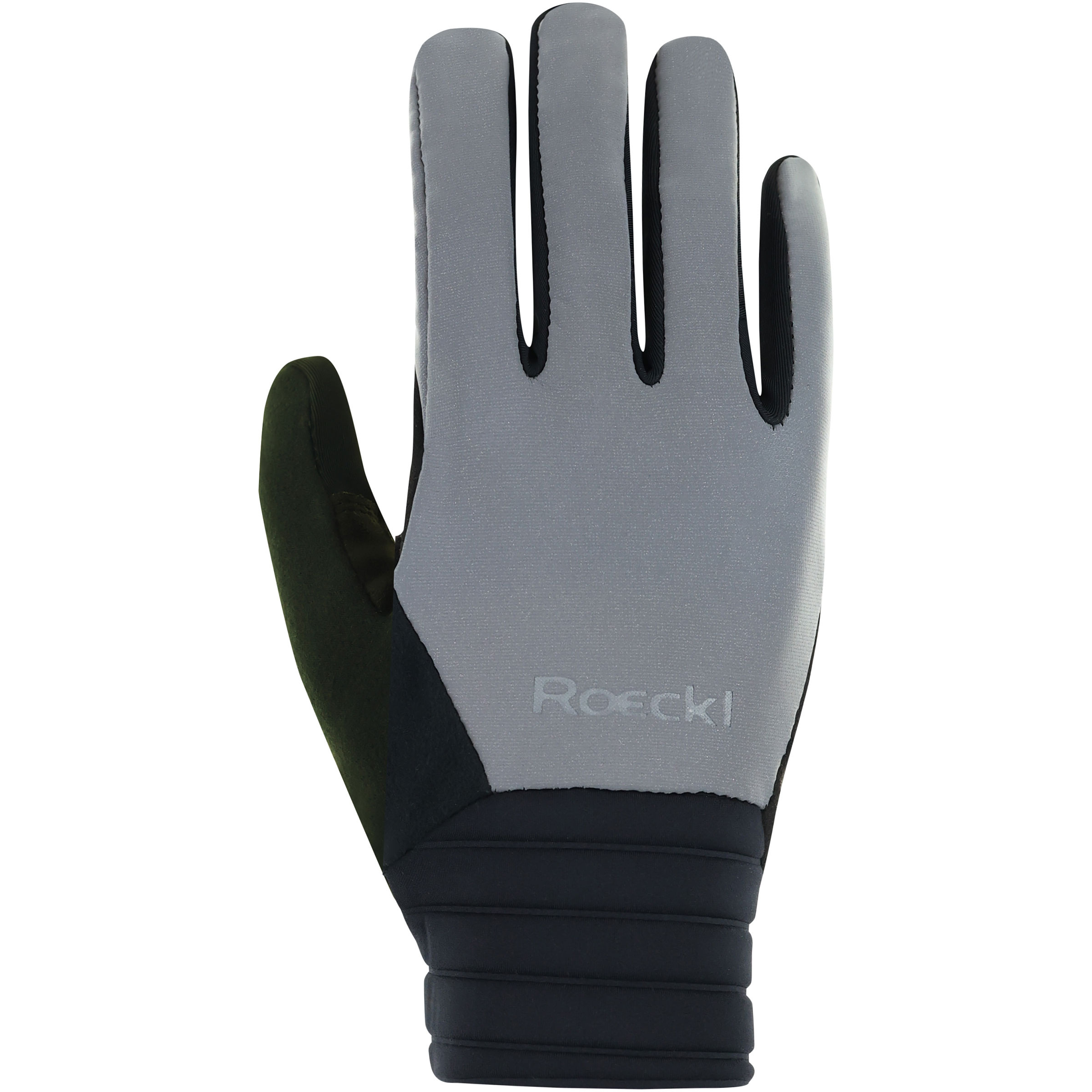 Roeckl Sports Rotterdam 2 Fingerhandschuhe grau Größe 7.5 Mountainbike | Rennrad | Gravel Elastisch