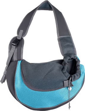 Inspire Curations CozyTrail Mesh Pet Carrier Backpack & Shoulder Sling Bag blue s