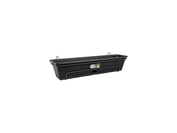 Blumentopf ELHO Green Basics Balkonkasten Allin1 70 cm , schwarz, B:68,5cm H:16,5cm T:26cm, Pflanzgefässe, Blumentopf