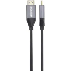SpeaKa Professional HDMI / Glasfaser Anschlusskabel HDMI-A Stecker, HDMI-A Steck (40 m), Videokabel, Schwarz