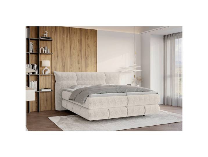 Boxspringbett Auris Creme ca. 140x200cm