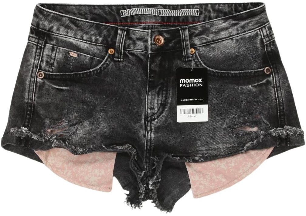 O Neill Damen Shorts, Grau, Gr. W28, Baumwolle - Second Hand