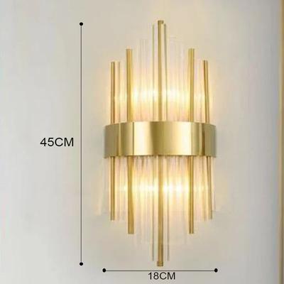 Useful Little Things Luxury Gold LED Wall Sconce Lamp For Bedroom, Living Room, And Staircases e 17.72 In Gold warm White (2700 3500k)