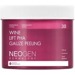 Neogen Dermalogy, Gesichtsreinigung, DERMALOGY by NEOGENLAB Wine Lift PHA Gaze Peeling Pads - Exfoliating Revitalizing Firming with AHA (Reinigungspeeling, 308 g)