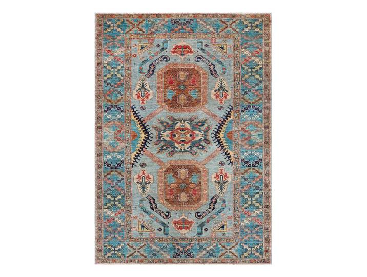 Super Kazak Teppich 169x244 Handgeknüpft Orientteppich Wolle