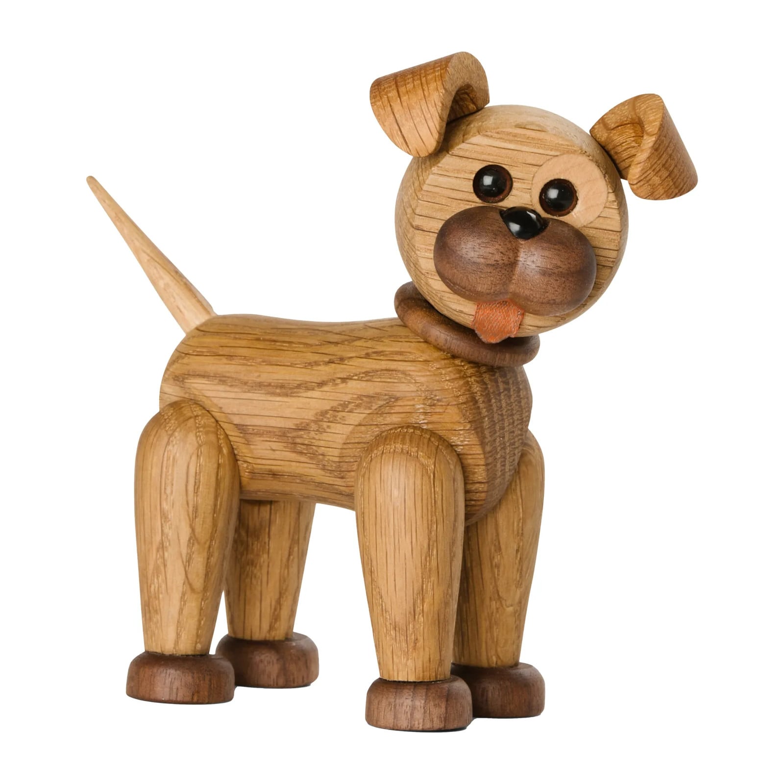 Spring Copenhagen Happy decoratie hond - Eikenhout