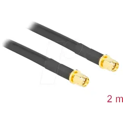DELOCK 90450 - SMA Stecker zu SMA Stecker LMR/CFD300 2 m