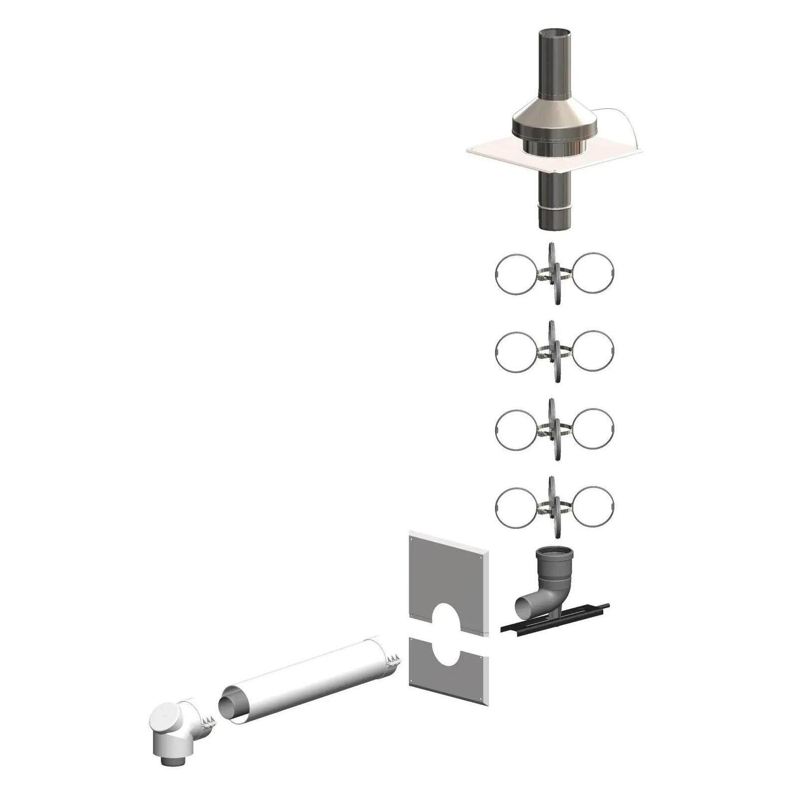 Atec GmbH & Co.KG Schacht-Set PolyTwin inkl. Verbindungsl. ES DN 60/100 - DN 80 (0581)