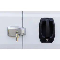 HEOSolution HEOSystem VAN Security Türschloss-Set mit 4 gleichschließenden Schlössern grau/silber