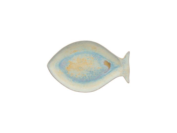 Handgefertigte Servierplatte „Dourada Dori“ Nacar Blue Costa Nova