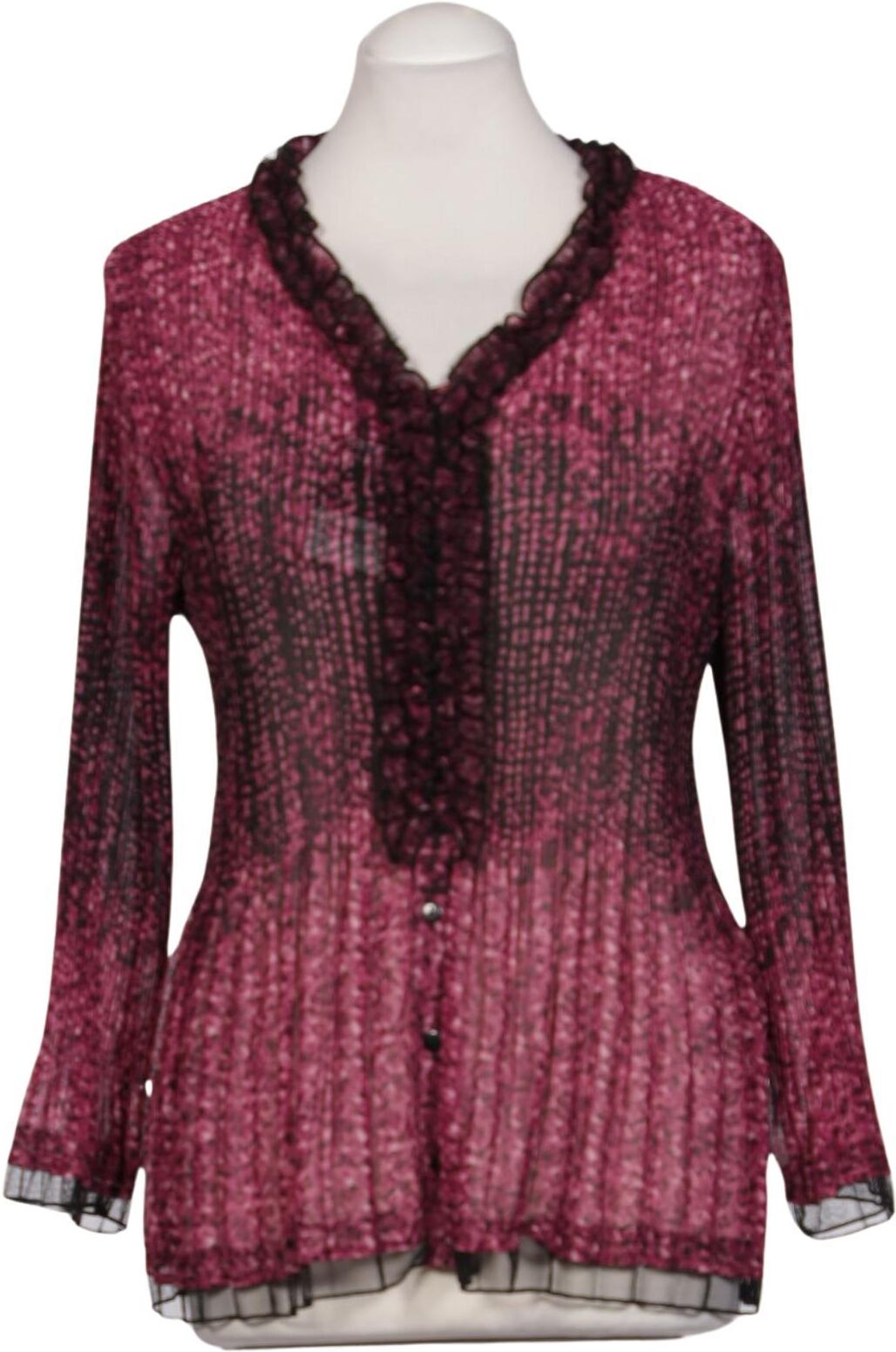 Kriss Trading Sweden Damen Bluse, Pink, Gr. L, Synthetik - Second Hand