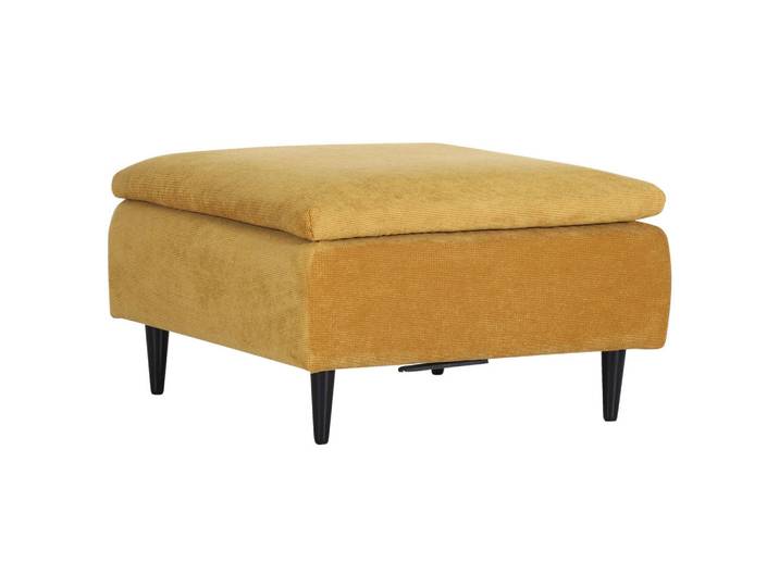 Carryhome Hocker, Senfgelb, Holz, Buche, massiv, quadratisch, 75x45x75 cm, Wohnzimmer, Hocker, Sitzhocker