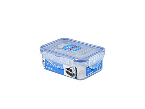 Lock & Lock Classic luchtdichte bewaardoos, 350 ml, B/D/H: 13,5 x 10,2 x 5,2 cm, Transparant