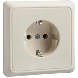 Elso 255000 Steckdose 16A RENOVIERUNG komplett Schraubklemme perlweiß