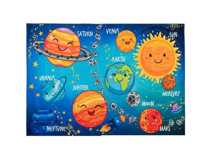 Obsession Kinderteppich, Blau, rechteckig, 160x230 cm, für Fußbodenheizung geeignet, rutschfest, beidseitig verwendbar, Fasern thermofixiert (heatset), lichtunempfindlich, leicht zusammenrollbar, Teppiche & Böden, Teppiche, Teppich Kinderzimmer