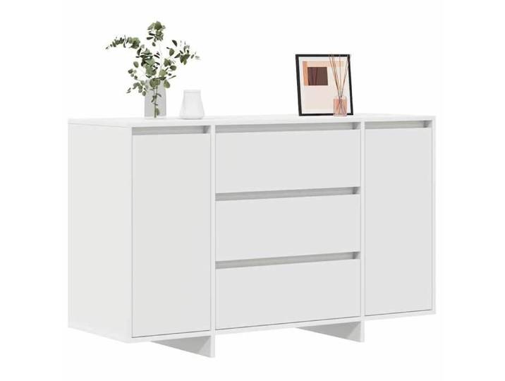 Enfilade de rangement Blanc - Buffet avec tiroir - Blanc - 120x41x75cm - Bois d'ingénierie 839 836017311