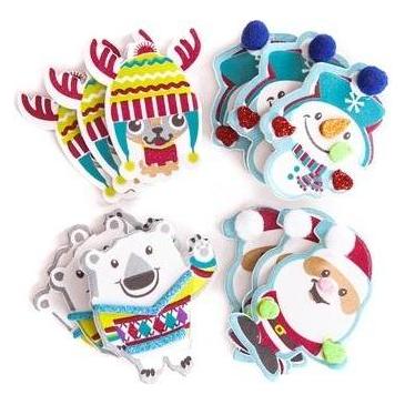 DP Craft Weihnachtsfreunde Schaumstoffaufkleber 12 Stück (36 Sticker) (47596329)
