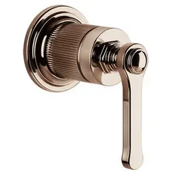 Gessi Venti20 Fertigmontageset Waschtisch-Einhebelmischer, 1-Weg, für separaten Auslauf, Wandmontage, 65109030, Farbe: Kupfer PVD