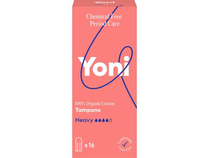 Yoni tampons van biologisch katoen (zwaar) - 16 stuks