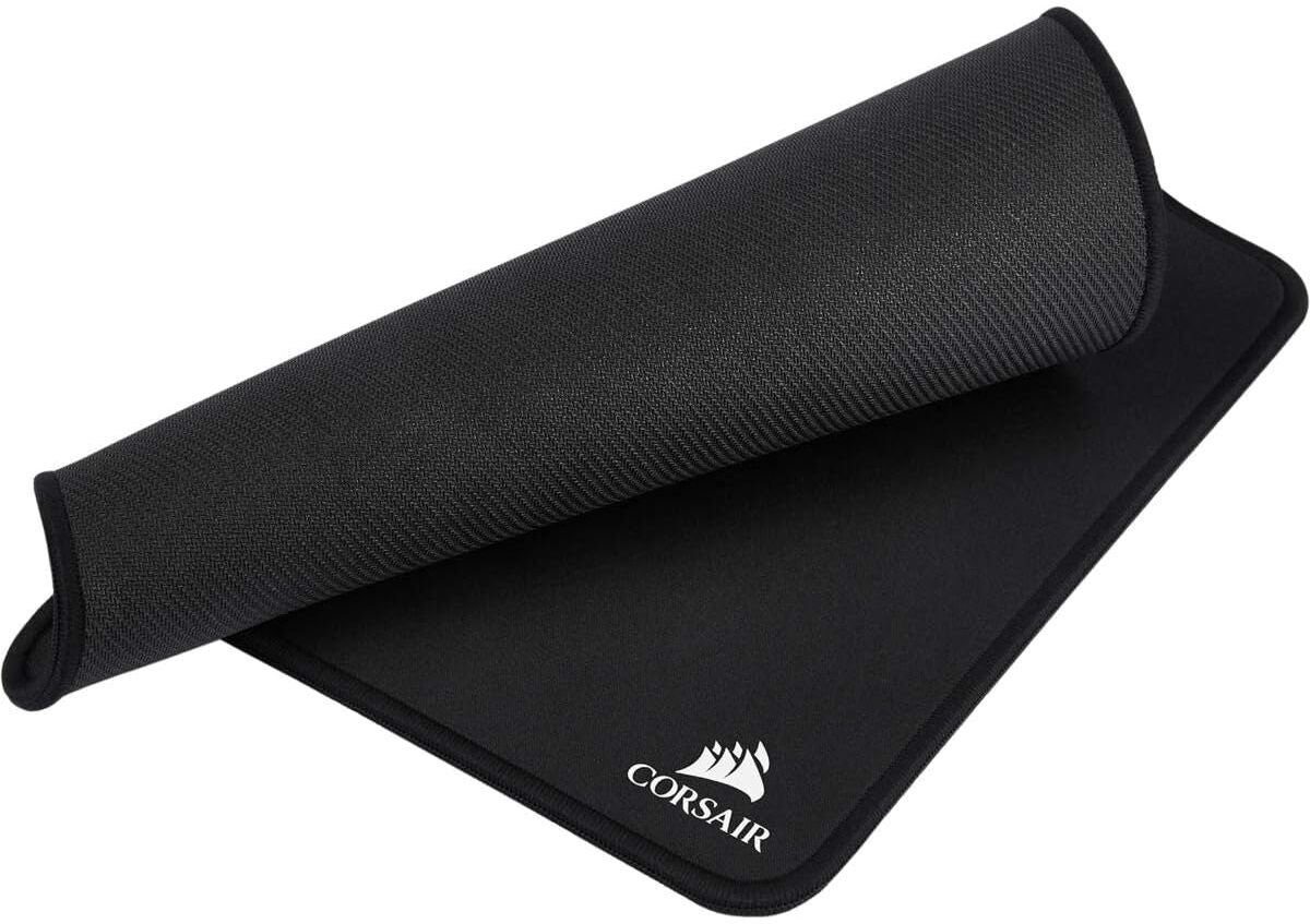 Corsair MM350 Champion Series Medium Performance Gaming Mouse Mat - Premium Anti-Fray Cloth, Black