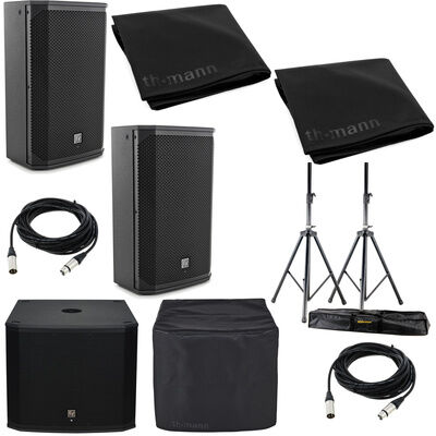 EV EKX-12P/18SP Basis Bundle Schwarz