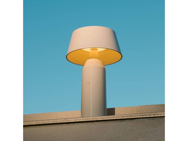MARSET Designer Tischlampe Bicoca, dimmbar, weiß / opal, für Wohn- / Esszimmer, Kunststoff, Design, Tischlampe