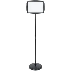 Bi-Office Hinweisschild frei stehend, magnetisch und beschreibbare Oberfläche, Rot Achteckig, höhenverstellbar