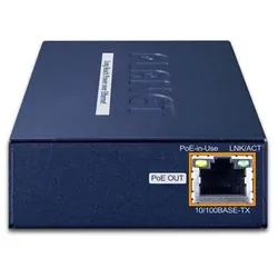 Planet 1-Port Long Reach PoE over coax Extender Kit (LRP-101CH + LRP-101CE), Netzwerk Switch, Blau