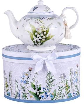 STP Goods Lily of the Valley 33.81 oz Bone China Tea Pot in Gift Box - 33.81 fl oz