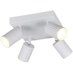 Trio, Deckenstrahler, 867730431 Soka GU10 Strahler 4-fach Weiss Matt (GU10)