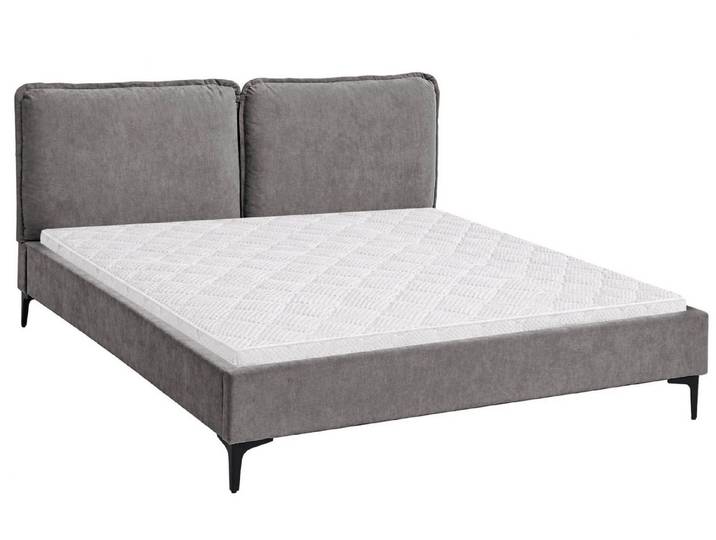 Beautysofa Polsterbett SOMBRA 160x200 cm (Doppelbett Stoffbett mit Lattenrost, allergikerfreundlich), abnehmbaren waschbaren Kopfteilkissen